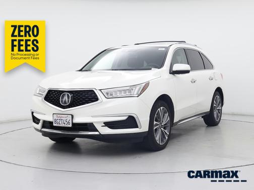 White 2019 Acura MDX