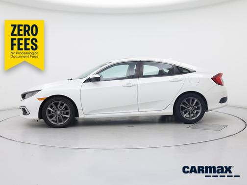White 2020 Honda Civic EX-L
