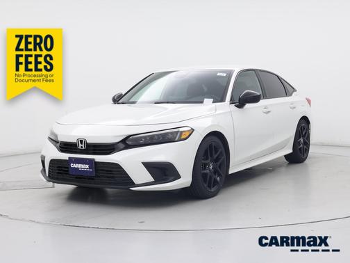 White 2022 Honda Civic Sport