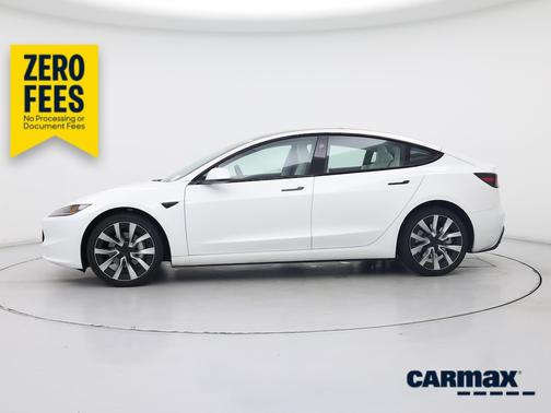White 2025 Tesla Model 3 Long Range