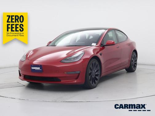 Red 2023 Tesla Model 3 Performance