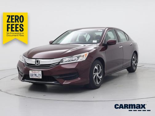 Burgundy 2017 Honda Accord LX