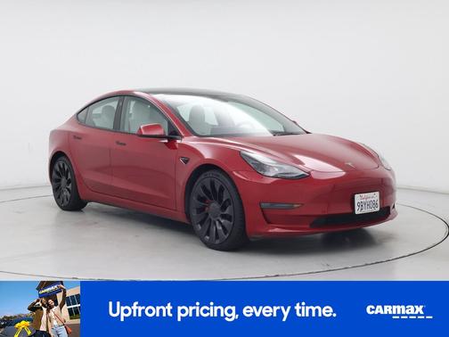 Red 2022 Tesla Model 3 Performance
