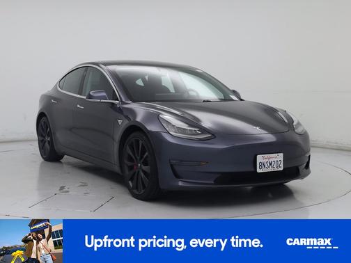Gray 2020 Tesla Model 3 Performance
