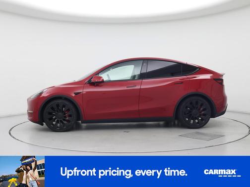Red 2022 Tesla Model Y Performance