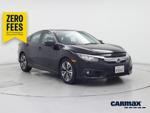 Black 2018 Honda Civic EX-T