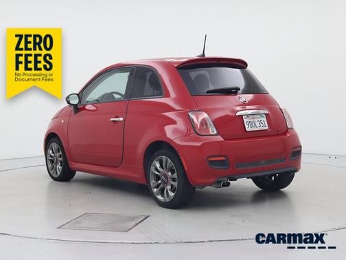 Red 2017 FIAT 500 Pop