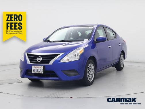 Blue 2017 Nissan Versa SV