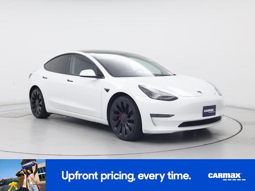 White 2022 Tesla Model 3 Performance