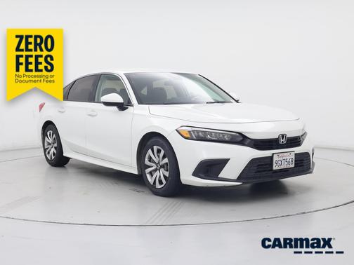 White 2023 Honda Civic LX