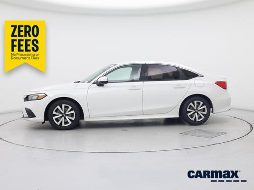 White 2023 Honda Civic LX