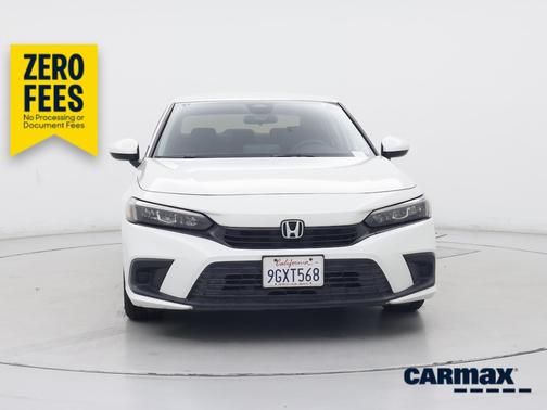 White 2023 Honda Civic LX