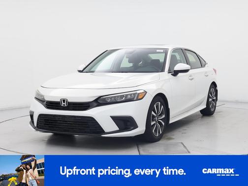 White 2022 Honda Civic EX