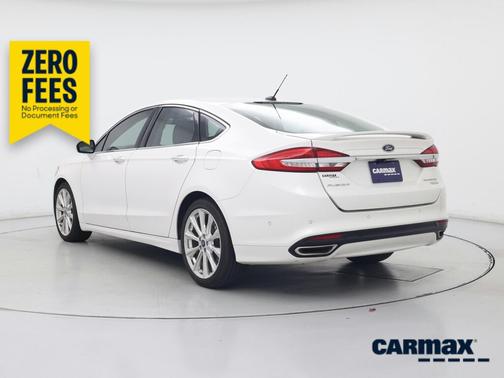White 2017 Ford Fusion Platinum