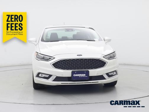 White 2017 Ford Fusion Platinum