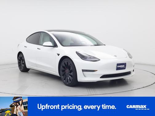 White 2022 Tesla Model 3 Performance