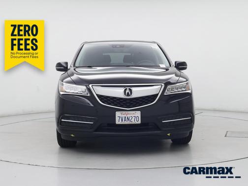 Black 2016 Acura MDX Advance