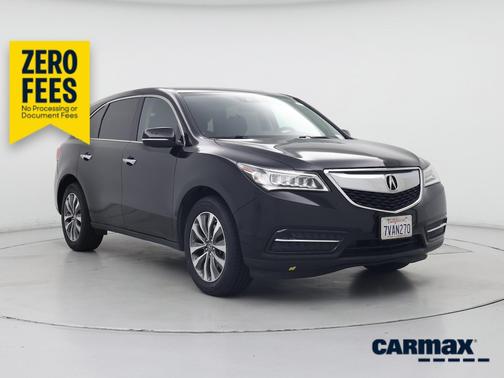 Black 2016 Acura MDX Advance
