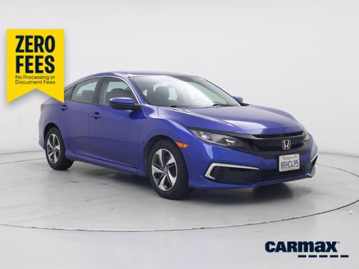Blue 2020 Honda Civic LX