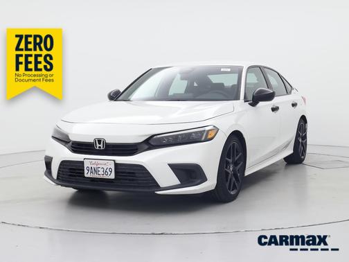 White 2022 Honda Civic Sport