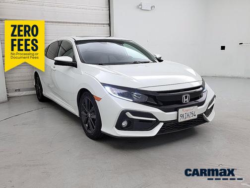 White 2020 Honda Civic EX