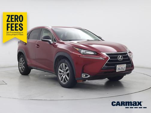 Red 2016 Lexus NX 200t