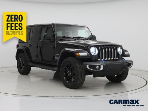 Black 2023 Jeep Wrangler 4xe Unlimited Sahara