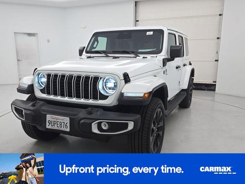 White 2025 Jeep Wrangler 4xe Sahara