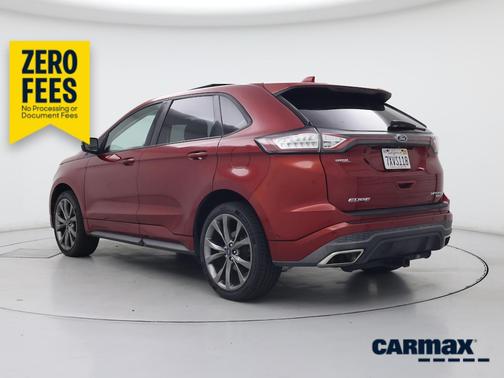 Red 2017 Ford Edge Sport