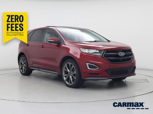 Red 2017 Ford Edge Sport