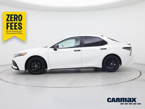 White 2021 Toyota Camry SE Night Shade