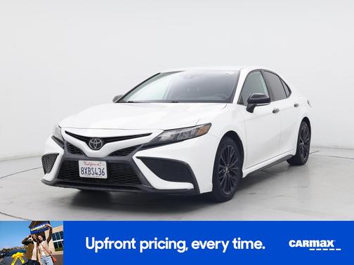 White 2021 Toyota Camry SE Night Shade