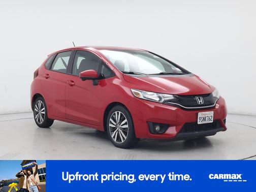 Red 2015 Honda Fit EX