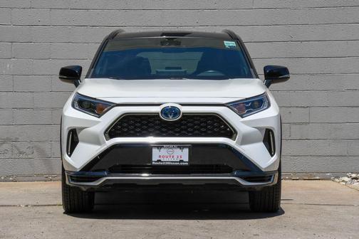 Blizzard Pearl w/Midnight Black Roof 2021 Toyota RAV4 Prime XSE