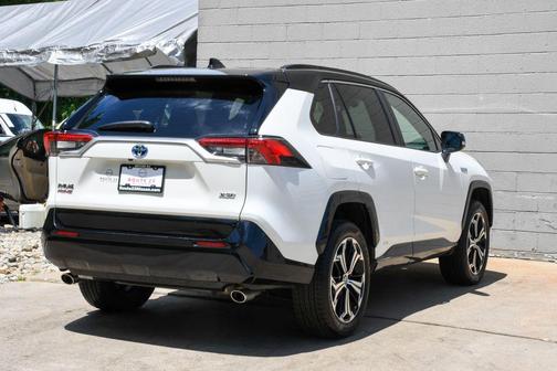 Blizzard Pearl w/Midnight Black Roof 2021 Toyota RAV4 Prime XSE