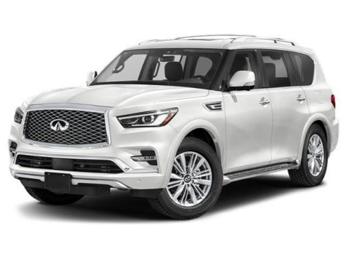 Moonstone White 2024 INFINITI QX80 Luxe
