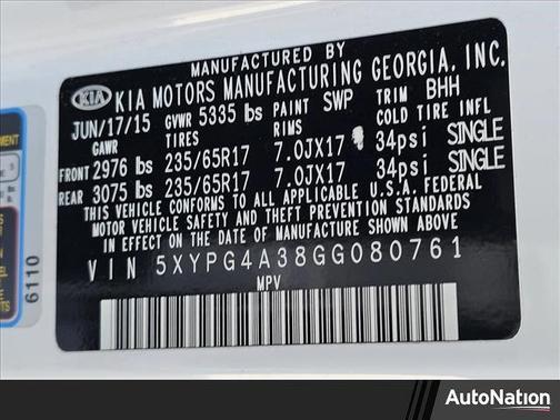 2016 Kia Sorento LX