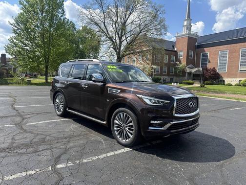 Maroon 2018 INFINITI QX80 Base
