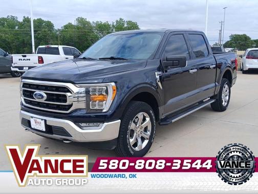 Blue 2021 Ford F-150 XLT