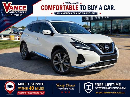 White 2021 Nissan Murano Platinum