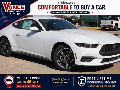 Oxford White 2025 Ford Mustang EcoBoost