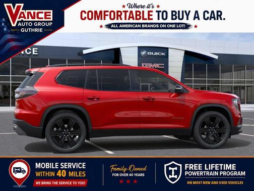 Volcanic Red 2026 GMC Acadia Elevation