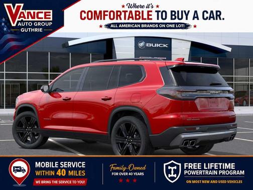 Volcanic Red 2026 GMC Acadia Elevation