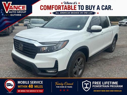 Platinum White Pearl 2022 Honda Ridgeline RTL