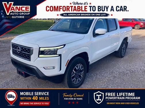 Glacier White 2023 Nissan Frontier SV