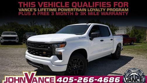 Summit White 2023 Chevrolet Silverado 1500 Custom