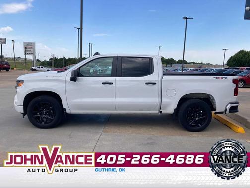 Summit White 2023 Chevrolet Silverado 1500 Custom