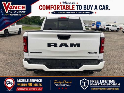 Bright White Clearcoat 2025 RAM 1500 Laramie