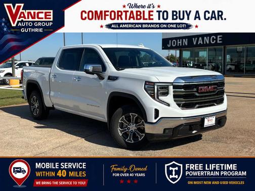 Summit White 2025 GMC Sierra 1500 SLT
