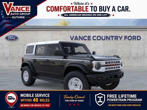 Shadow Black 2026 Ford Bronco Heritage Edition
